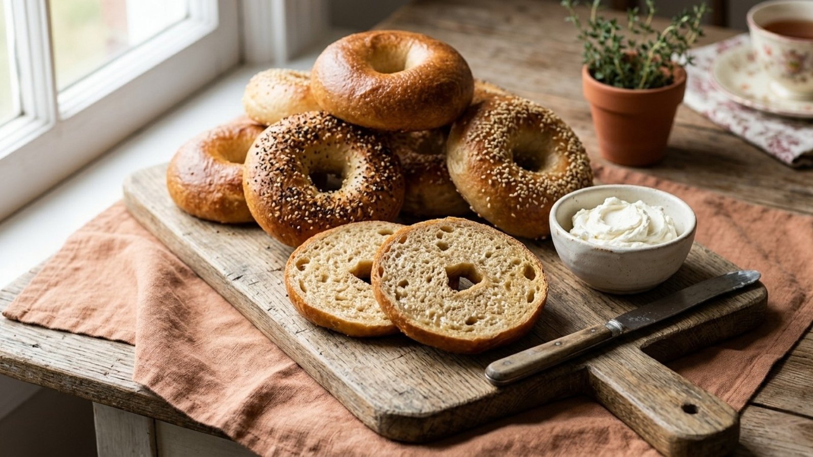 Sourdough Bagels
